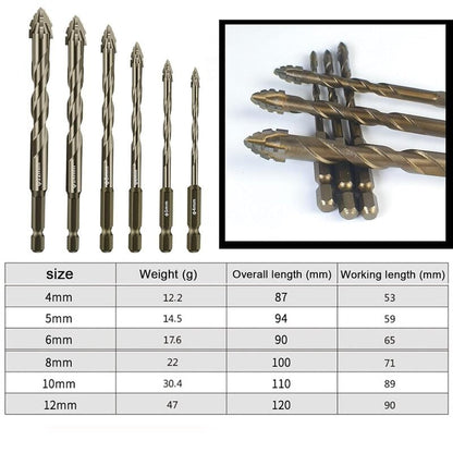 🔥Hot sale🔥- New Four-Flute Sawtooth Eccentric Drill Bit Set(1 Set 6 PCS)